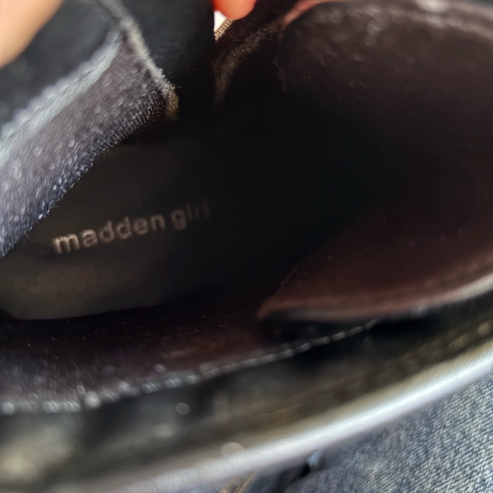 “Madden Girl” Black Combat Boots - Picture 5 of 6
